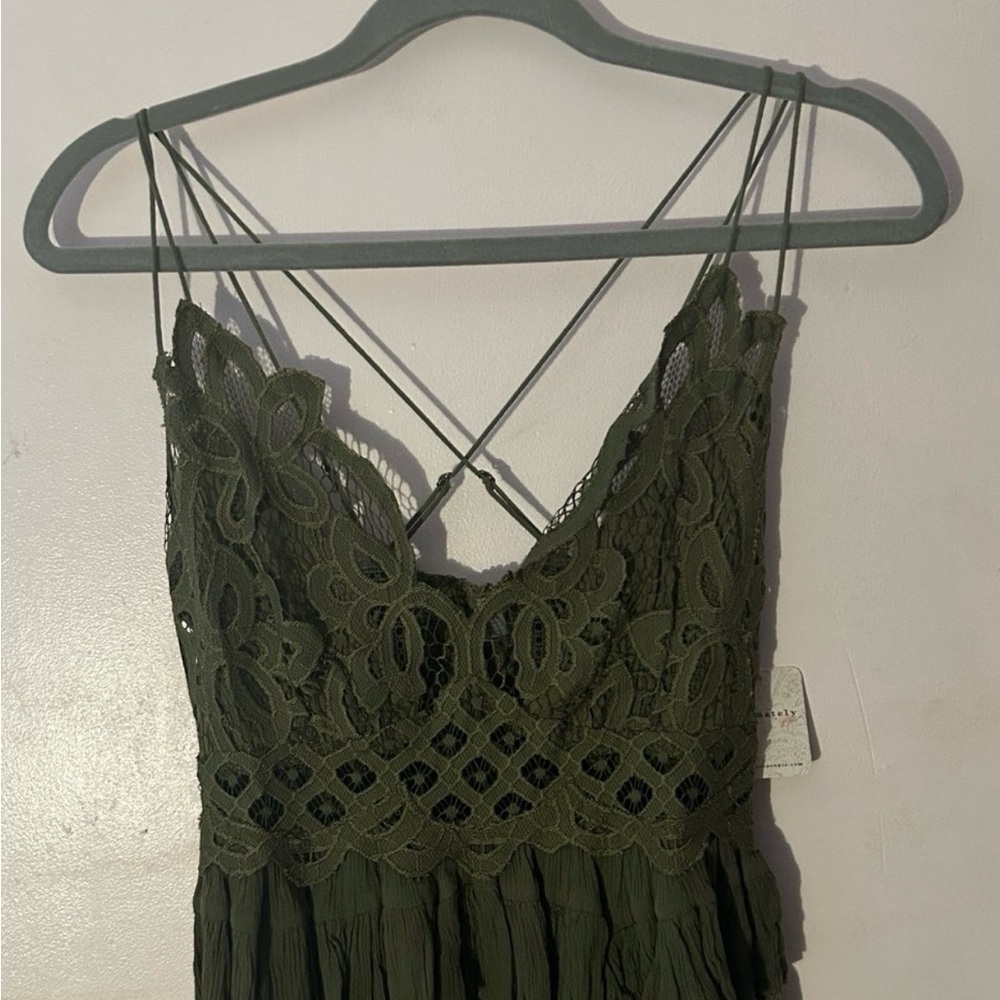 Olive Green Lace top NWT Adella Cami